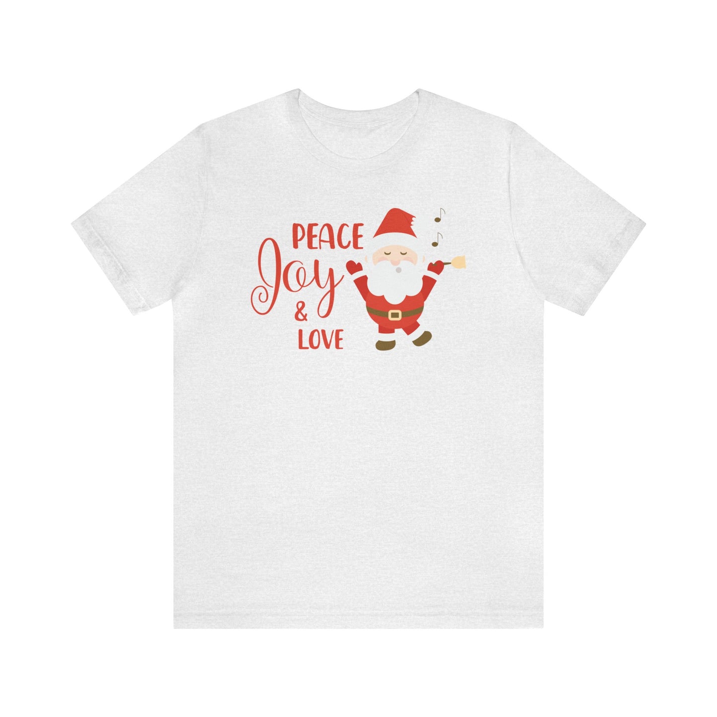 Peace, Joy and Love Santa Shirt, Santa Claus Shirt, Christmas Shirt, Xmas Shirt, Holiday Shirt, Merry Shirt, Festive Shirt, Merry Christmas