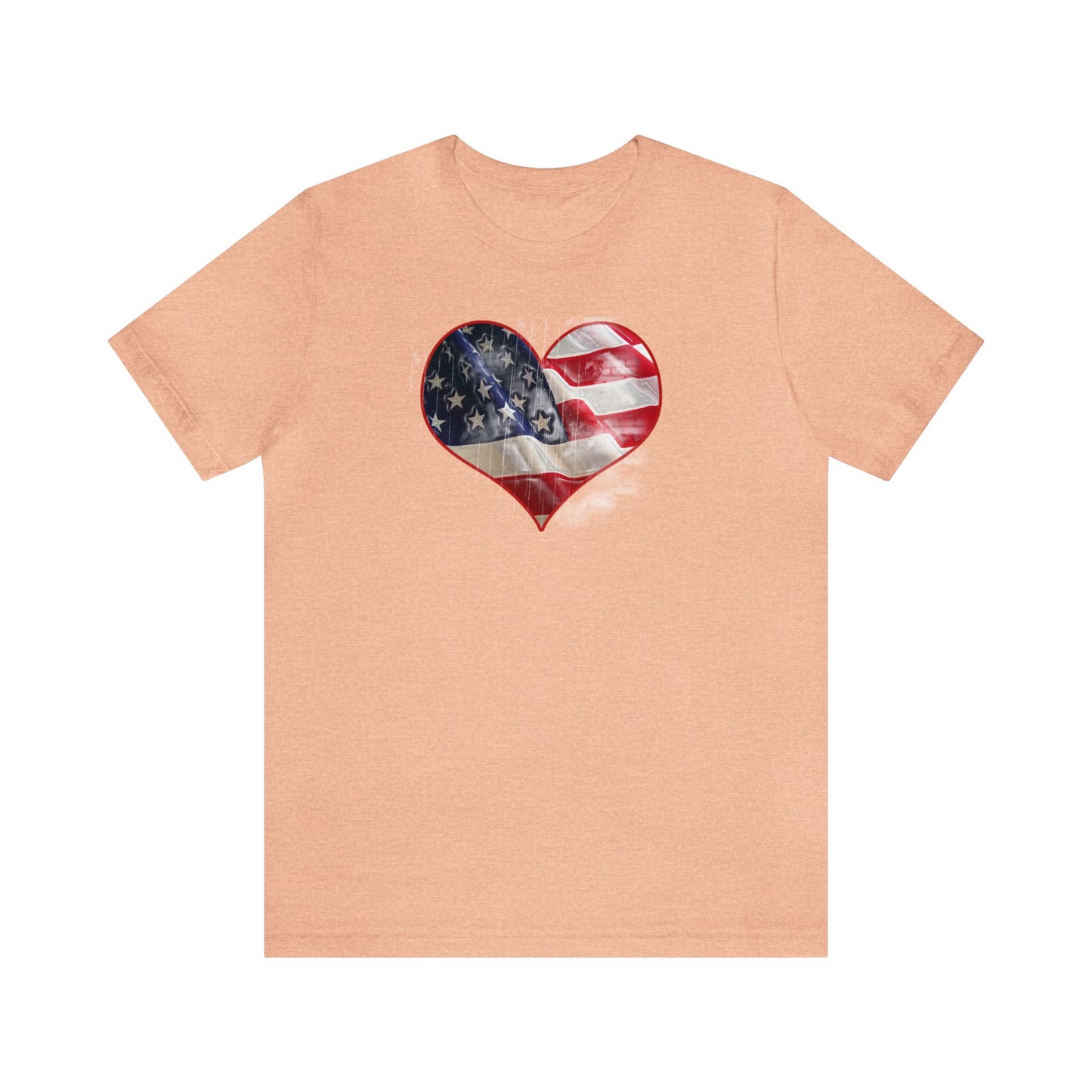 American Flag Heart Shirt, Love USA, Red, White and Blue, 4th of July Shirt, Patriotic Shirt, USA Shirt, Freedom Shirt, United States Shirt