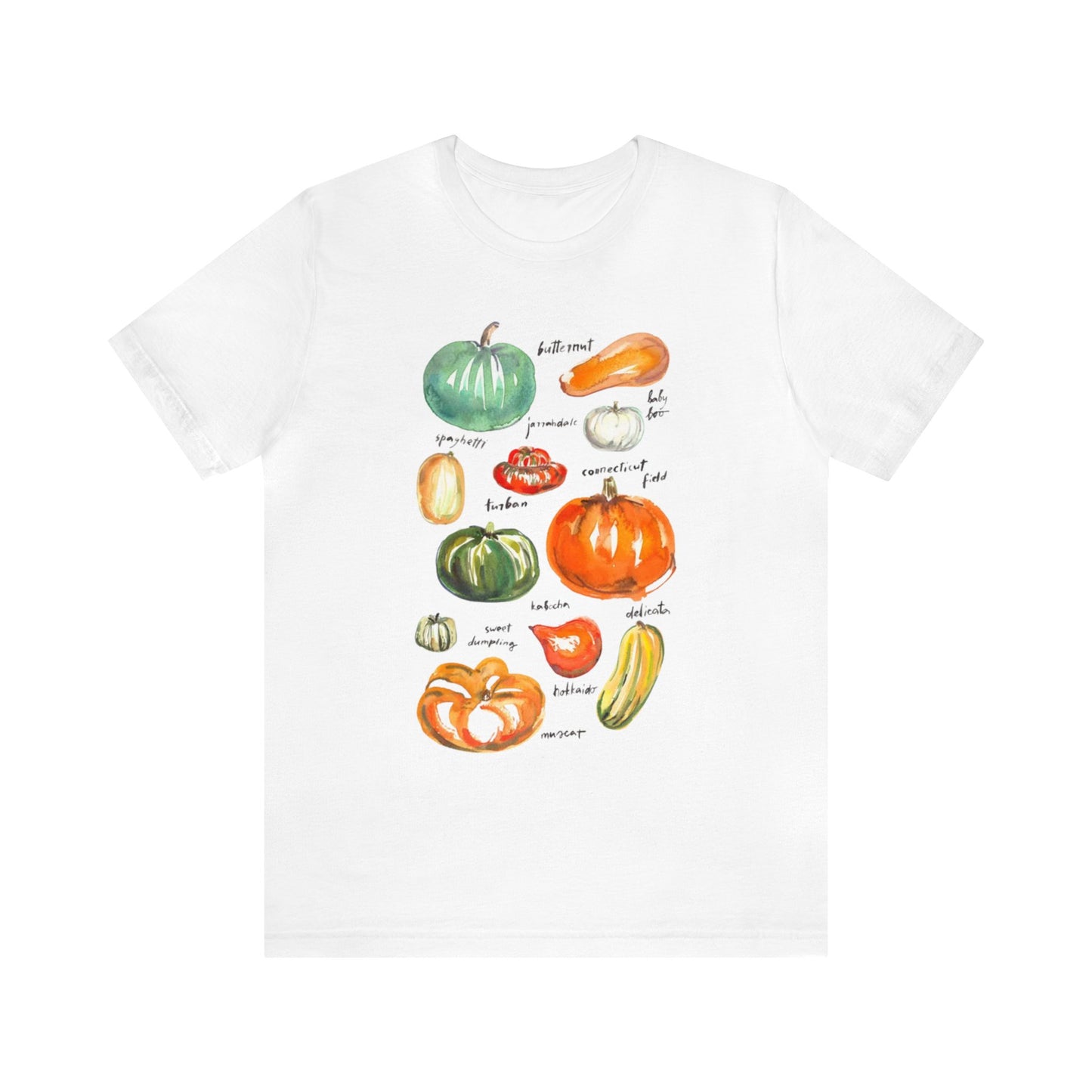 Squash Variety Shirt, Thanksgiving Fall Shirt, Cottagecore Shirt, Squash and Gourd Shirt, Gardener & Plant Lover Shirt, Autumn Season Shirt