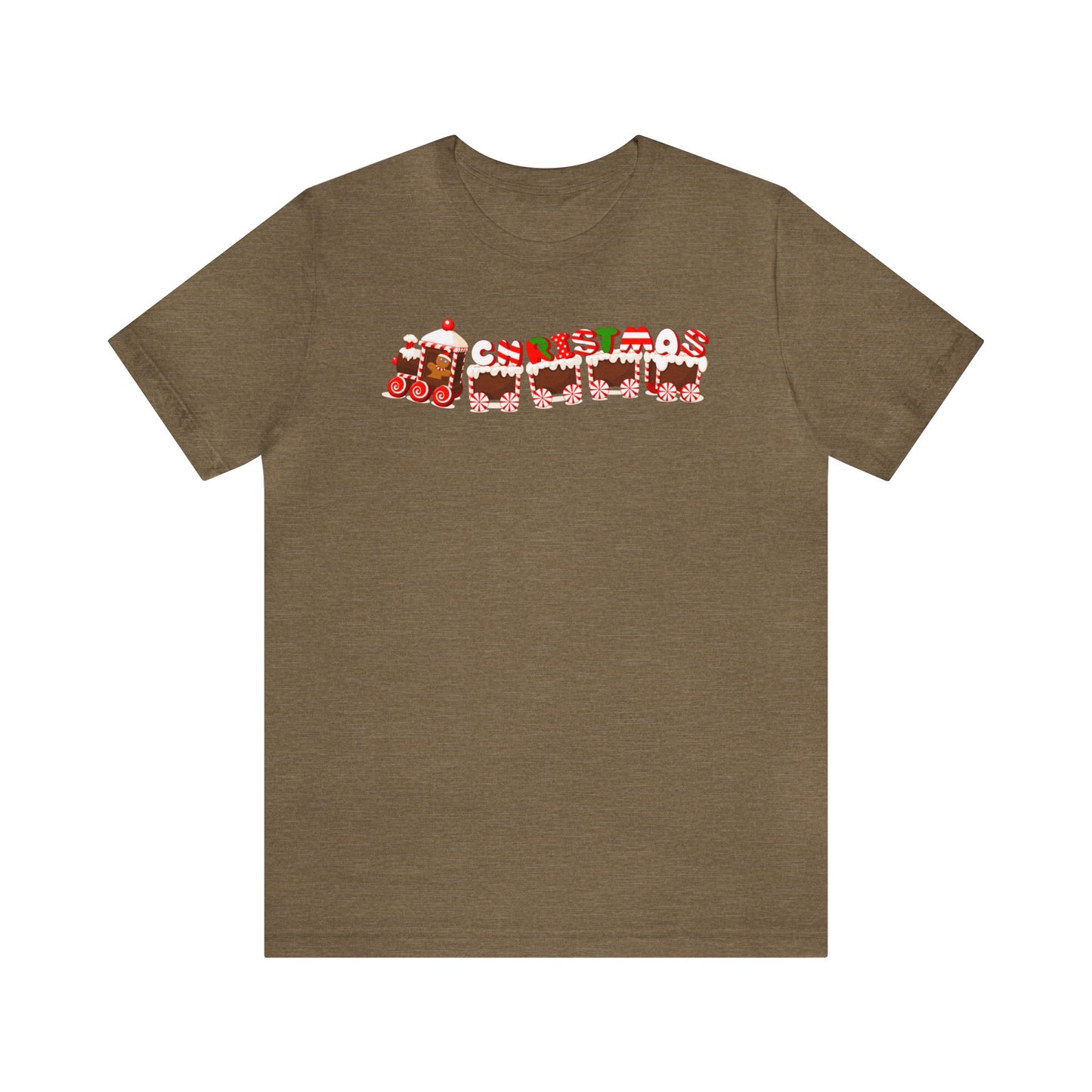 Ginger Bread Christmas Train Shirt, Christmas Shirt, Xmas Shirt, Holiday Shirt, Merry Shirt, Festive Shirt, Christmas Gift, Winter Tee