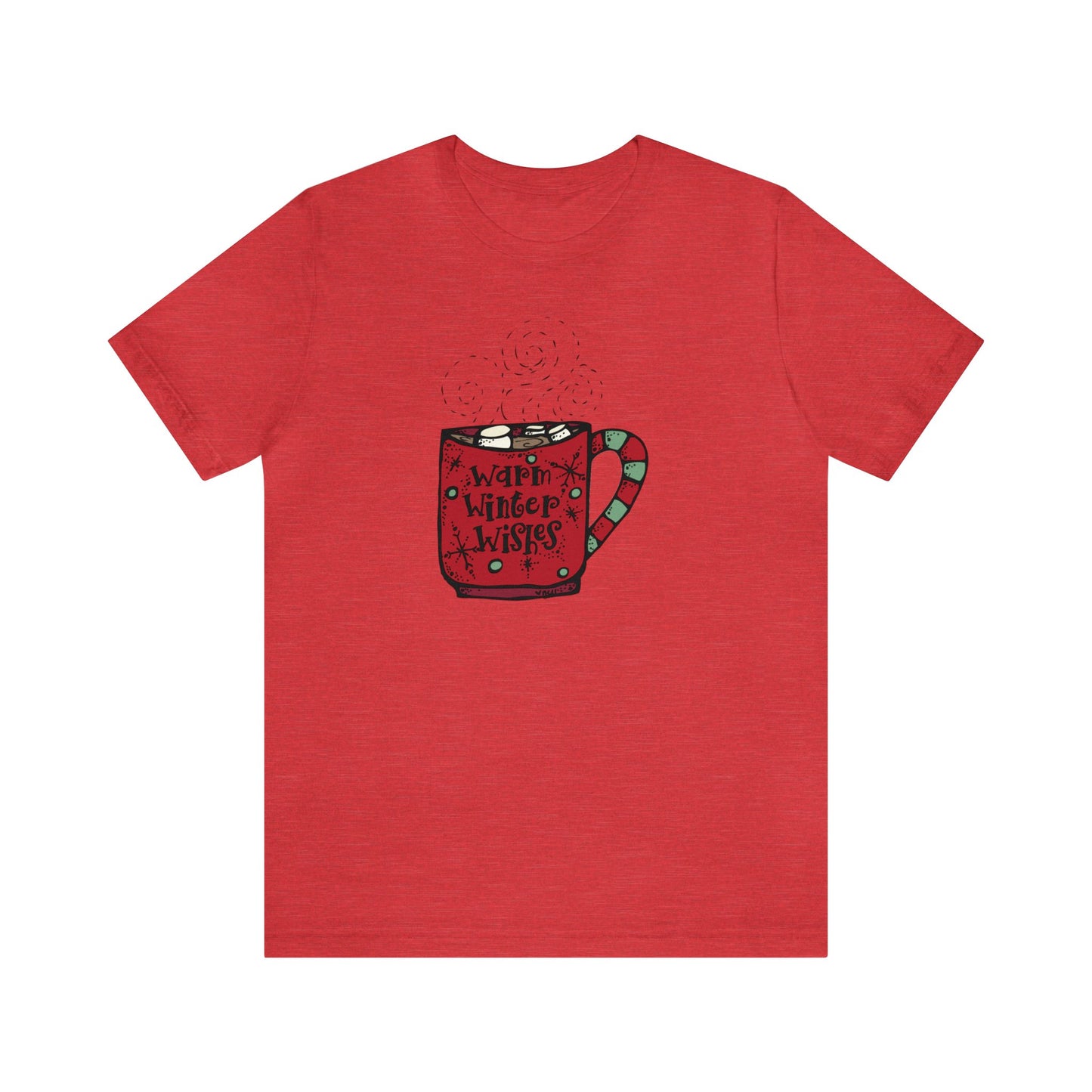 Warm Winter Wishes Shirt, Christmas Shirt, Xmas Shirt, Holiday Shirt, Merry Shirt, Festive Shirt, Merry Christmas Tee, Hot Cocoa Shirt