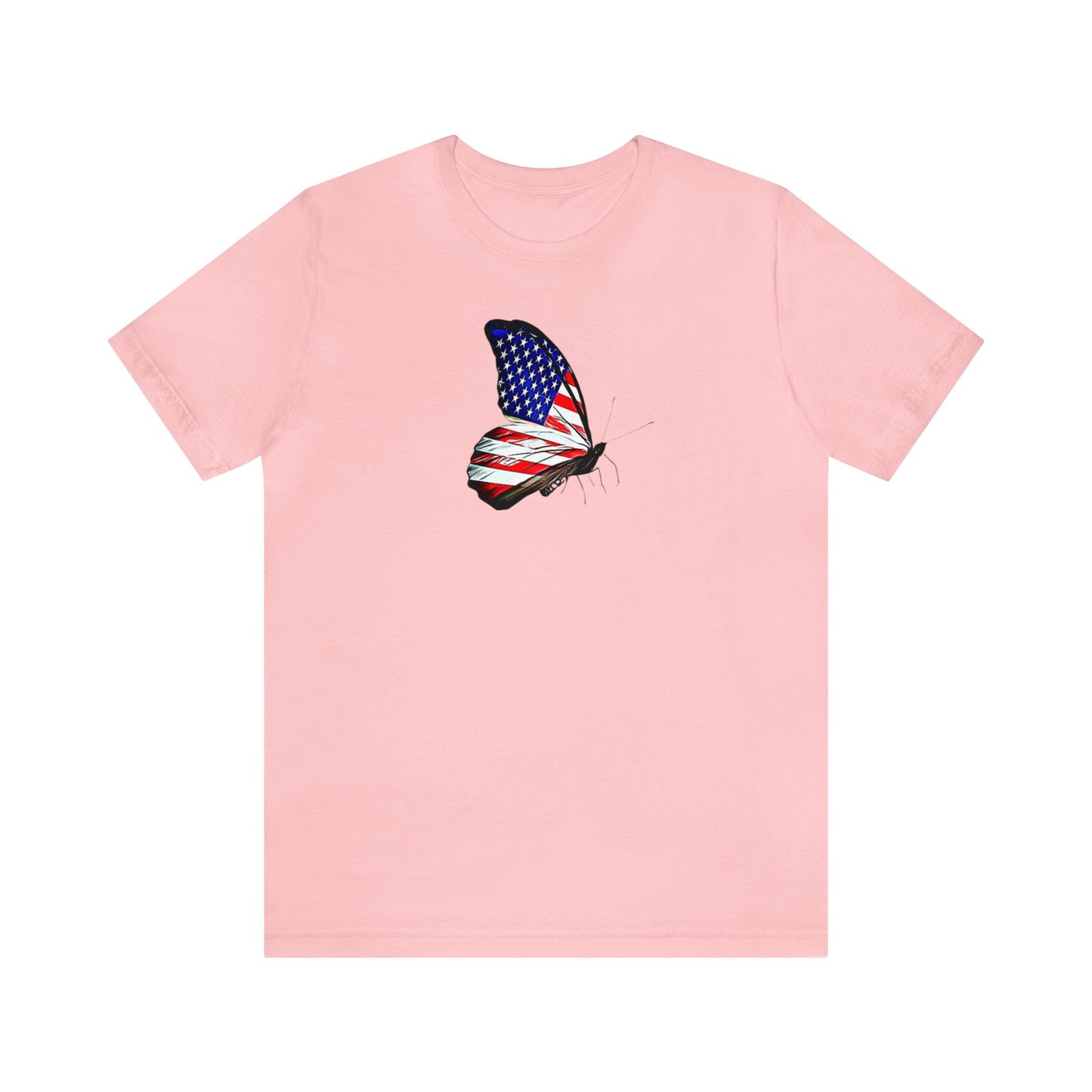 American Flag Butterfly Shirt, Red, White and Blue, 4th of July Shirt, Patriotic Shirt, USA Shirt, Freedom Shirt, Butterfly Shirt, Butterfly