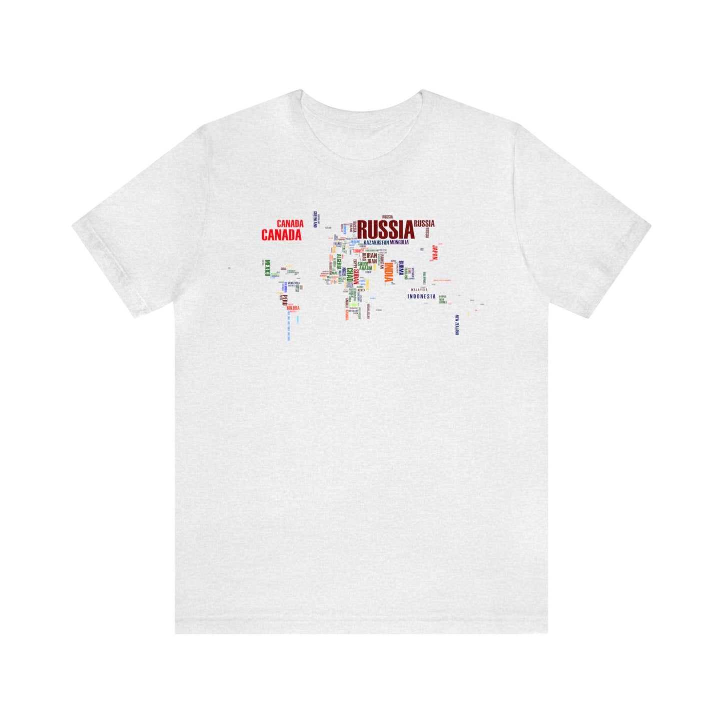 Countries Around the World Shirt, World Map Shirt, Travel Shirt, Travel Lover, Geography Shirt, Geography Teacher, Student Shirt, Teacher T