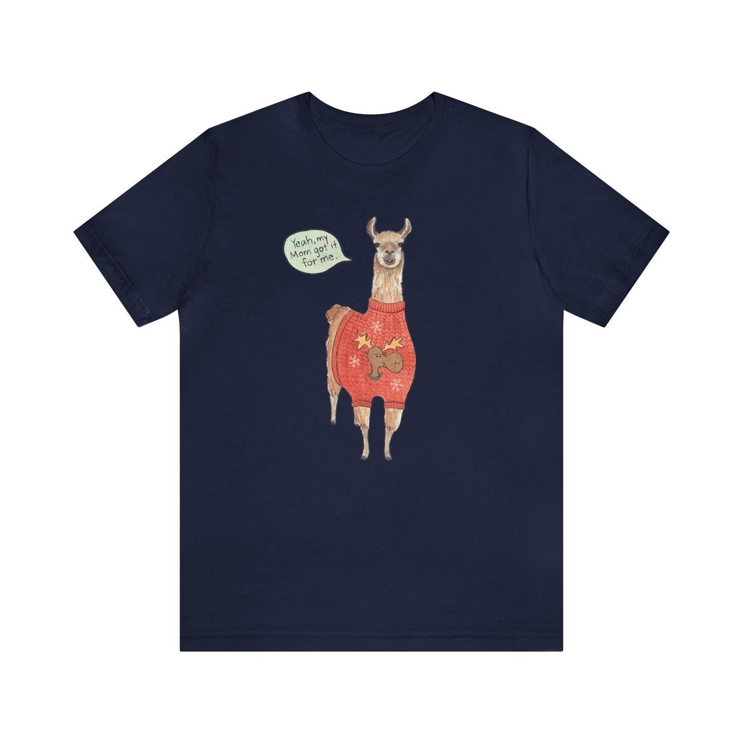 Llama Wearing a Sweater Shirt, Llama shirt, Llama Christmas Shirt, Xmas Shirt, Holiday Shirt, Merry Shirt, Festive Shirt, Merry Christmas T