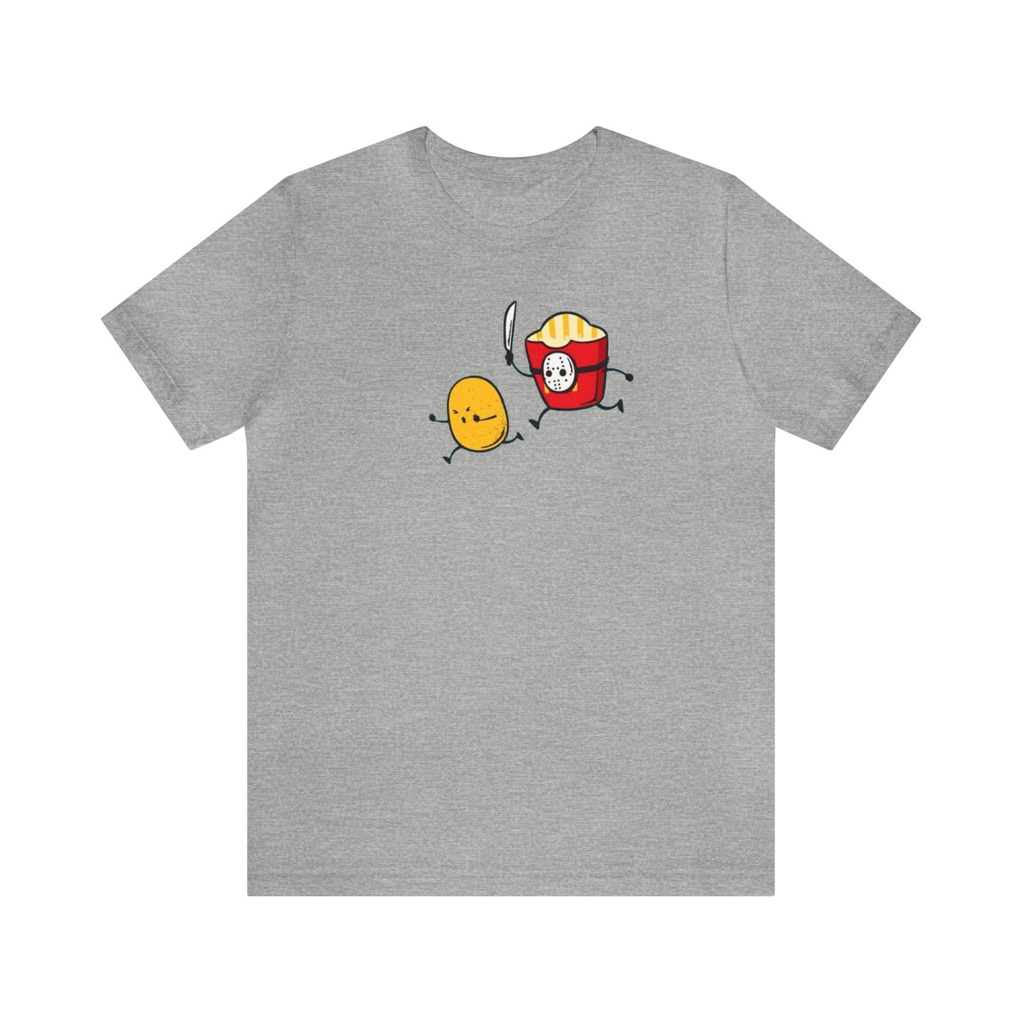 Jason Fry Box Chasing A Potato Shirt, Friday The 13th Shirt, Jason Voorhees Shirt, Funny Halloween Shirt, Spooky Shirt, Funny Food T, Fries