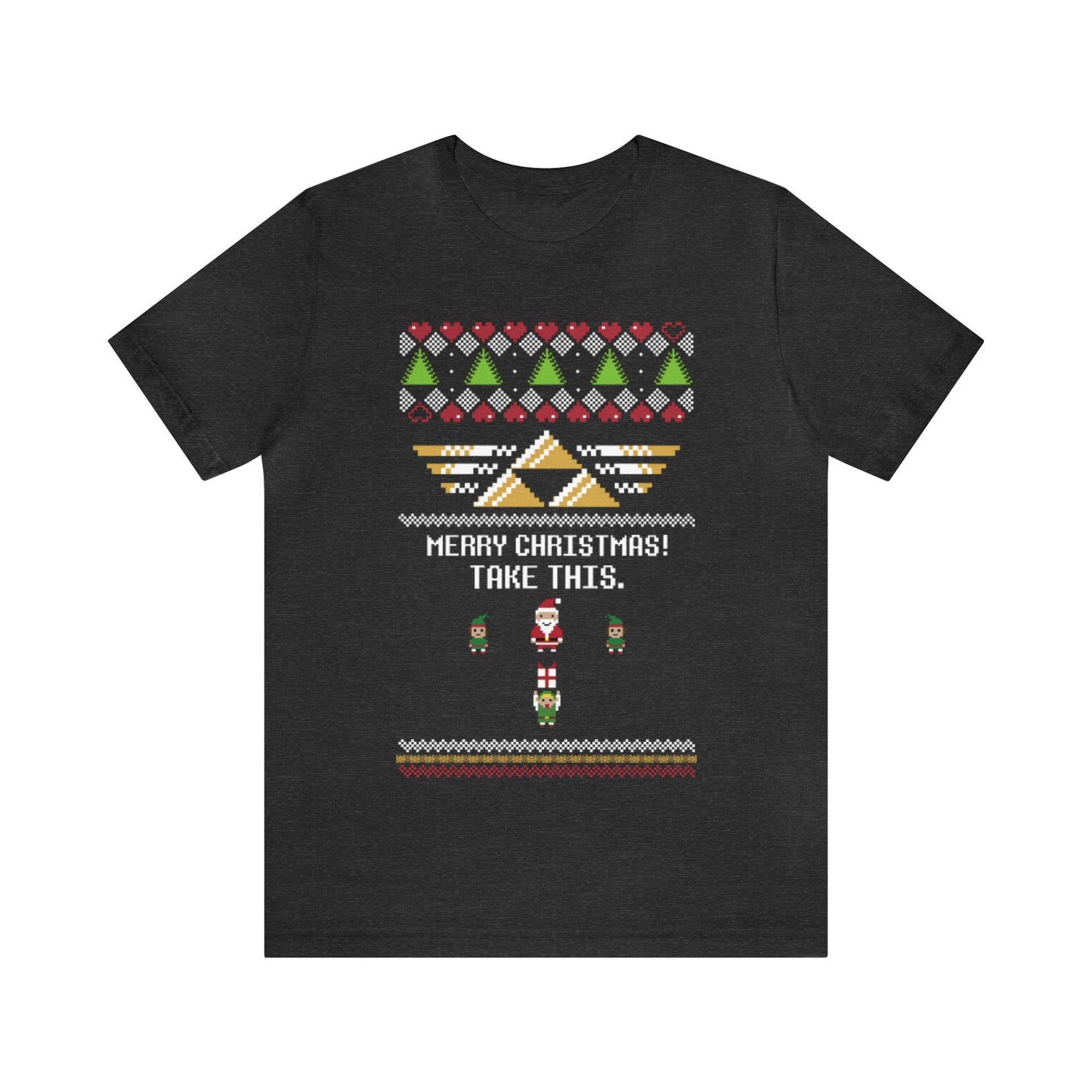 Merry Christmas Take This Ugly Christmas Sweater, NES Christmas Sweater, Video Game Shirt, Gamer Shirt, 8-Bit, Holiday Sweater, Ugly, Xmas