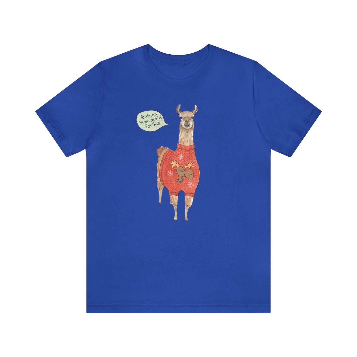 Llama Wearing a Sweater Shirt, Llama shirt, Llama Christmas Shirt, Xmas Shirt, Holiday Shirt, Merry Shirt, Festive Shirt, Merry Christmas T