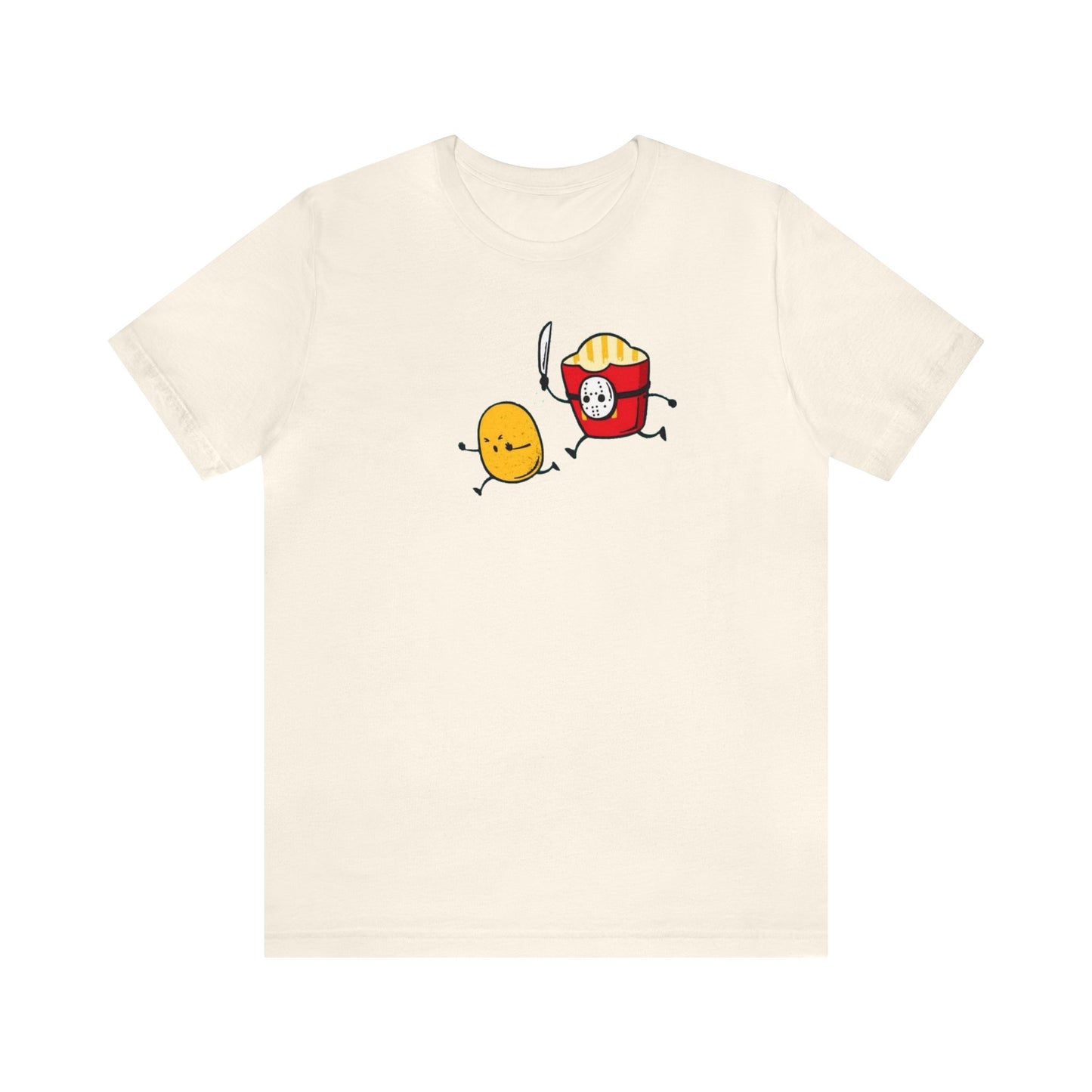 Jason Fry Box Chasing A Potato Shirt, Friday The 13th Shirt, Jason Voorhees Shirt, Funny Halloween Shirt, Spooky Shirt, Funny Food T, Fries