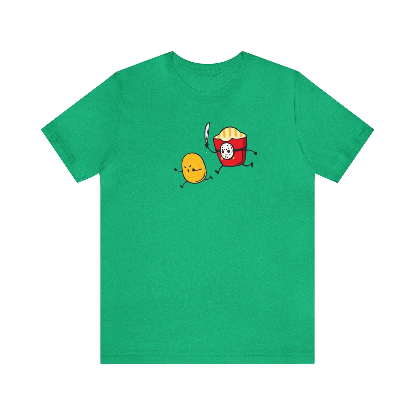 Jason Fry Box Chasing A Potato Shirt, Friday The 13th Shirt, Jason Voorhees Shirt, Funny Halloween Shirt, Spooky Shirt, Funny Food T, Fries