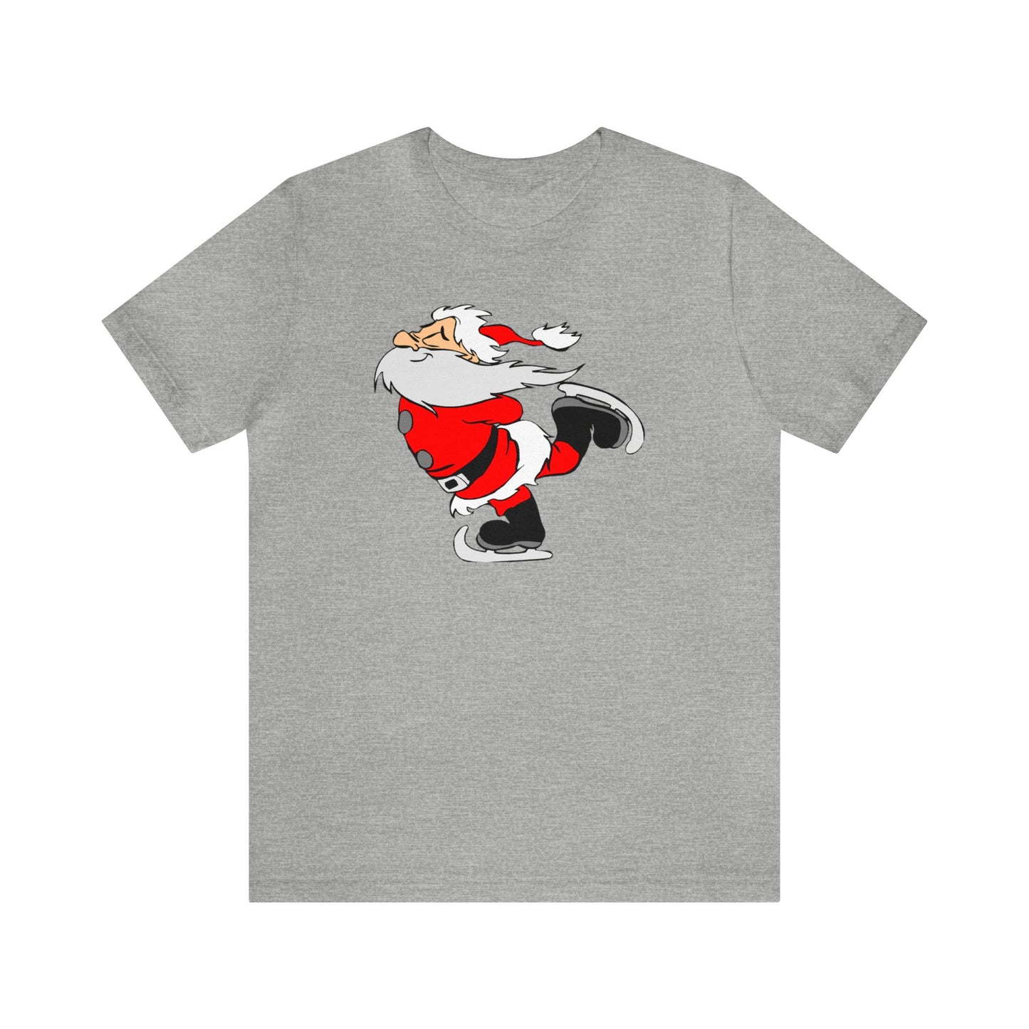 Ice Skating Santa Shirt, Santa Claus Shirt, Christmas Shirt, Xmas Shirt, Holiday Shirt, Merry Shirt, Festive Shirt, Merry Christmas Tee