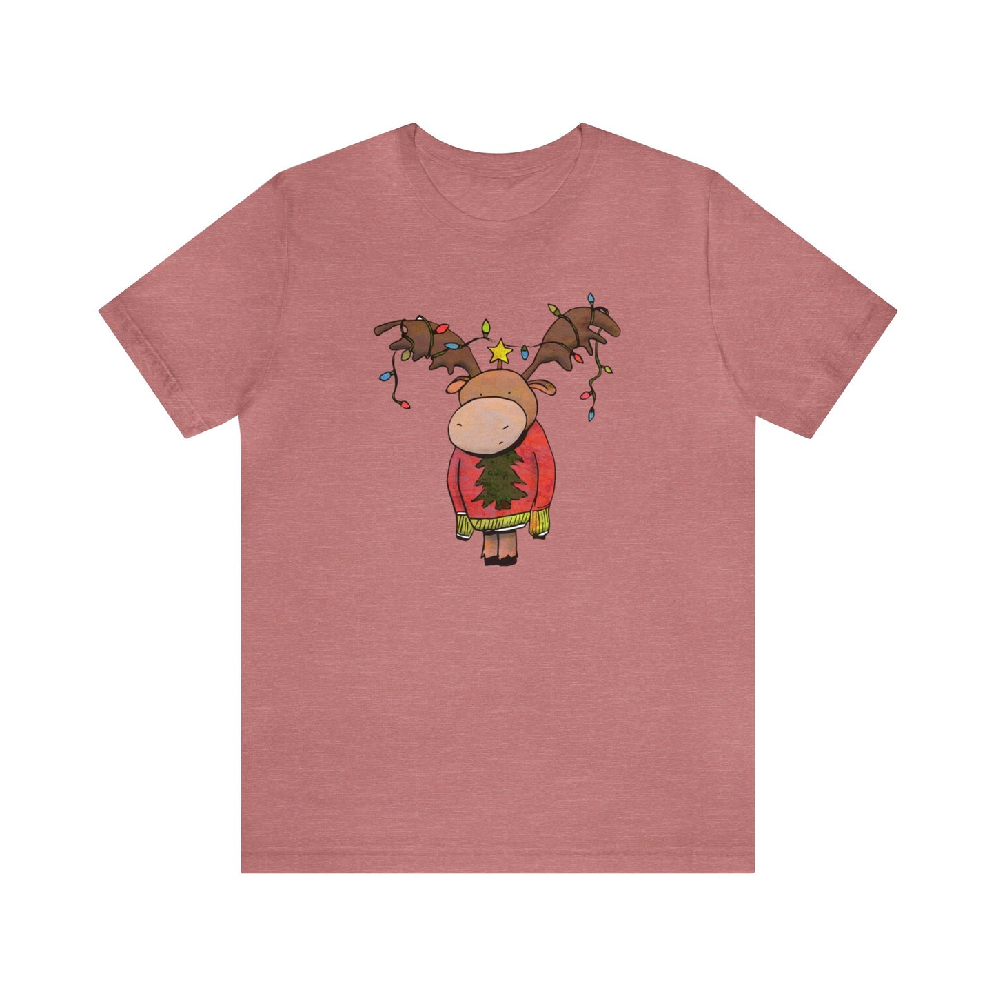 Christmas Moose, Moose Shirt, Christmas Shirt, Xmas Shirt, Holiday Shirt, Merry Shirt, Festive Shirt, Merry Christmas T, Winter Tee, Holiday