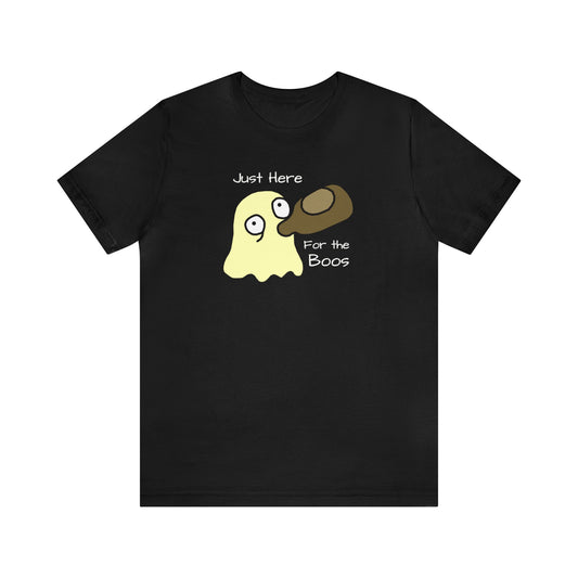 Just Here for the Boos Shirt, Boozy Ghost Shirt, Halloween Dinking Shirt, Funny Drinking Ghost Shirt, Halloween Ghost T, Halloween Lover