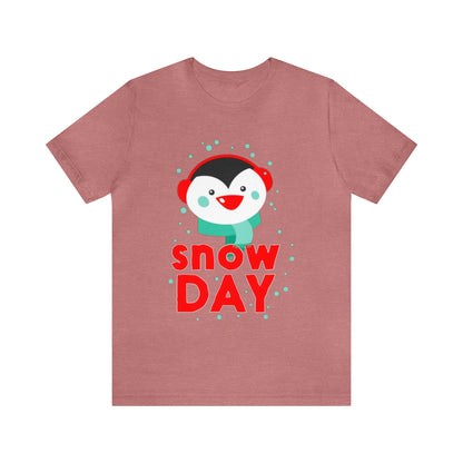 Snow Day Shirt, Penguin Shirt, No School Shirt, Christmas Shirt, Holiday Shirt, Merry Shirt, Festive Shirt, Christmas Gift, Winter Tee