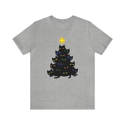 Cat Christmas Tree Shirt, Christmas Shirt, Xmas Shirt, Holiday Shirt, Merry Shirt, Festive Shirt, Merry Christmas Tee, Christmas Cat Shirt