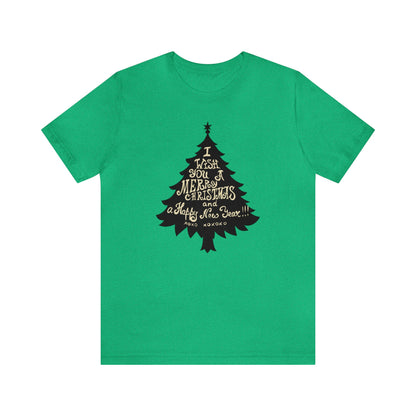 I Wish You A Merry Christmas And A Happy New Year Shirt, Christmas Tree Shirt, Christmas Shirt, Holiday Shirt, Merry Shirt, Festive Shirt