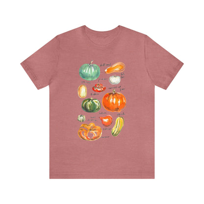 Squash Variety Shirt, Thanksgiving Fall Shirt, Cottagecore Shirt, Squash and Gourd Shirt, Gardener & Plant Lover Shirt, Autumn Season Shirt