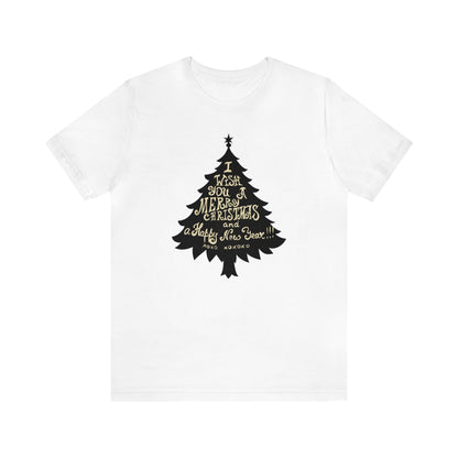 I Wish You A Merry Christmas And A Happy New Year Shirt, Christmas Tree Shirt, Christmas Shirt, Holiday Shirt, Merry Shirt, Festive Shirt