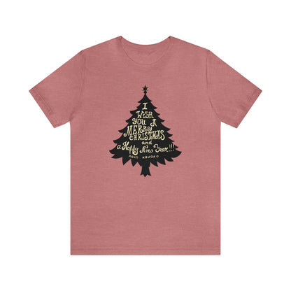 I Wish You A Merry Christmas And A Happy New Year Shirt, Christmas Tree Shirt, Christmas Shirt, Holiday Shirt, Merry Shirt, Festive Shirt