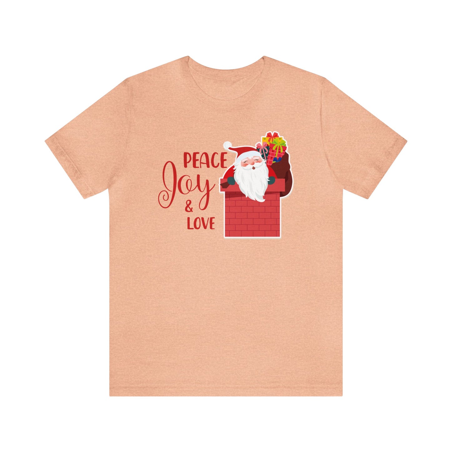 Peace, Joy and Love Santa Shirt, Santa Claus Shirt, Christmas Shirt, Xmas Shirt, Holiday Shirt, Merry Shirt, Festive Shirt, Merry Christmas