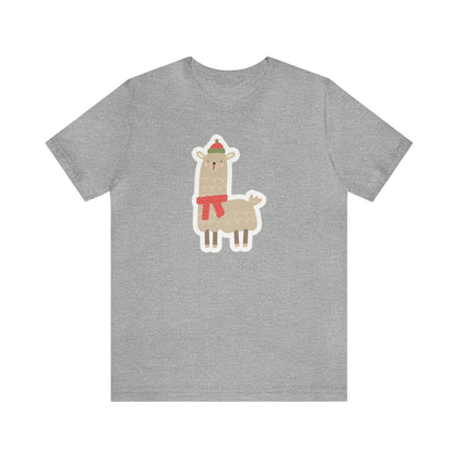 Llama Wearing a Scarf Shirt, Llama shirt, Llama Christmas Shirt, Xmas Shirt, Holiday Shirt, Merry Shirt, Festive Shirt, Merry Christmas T