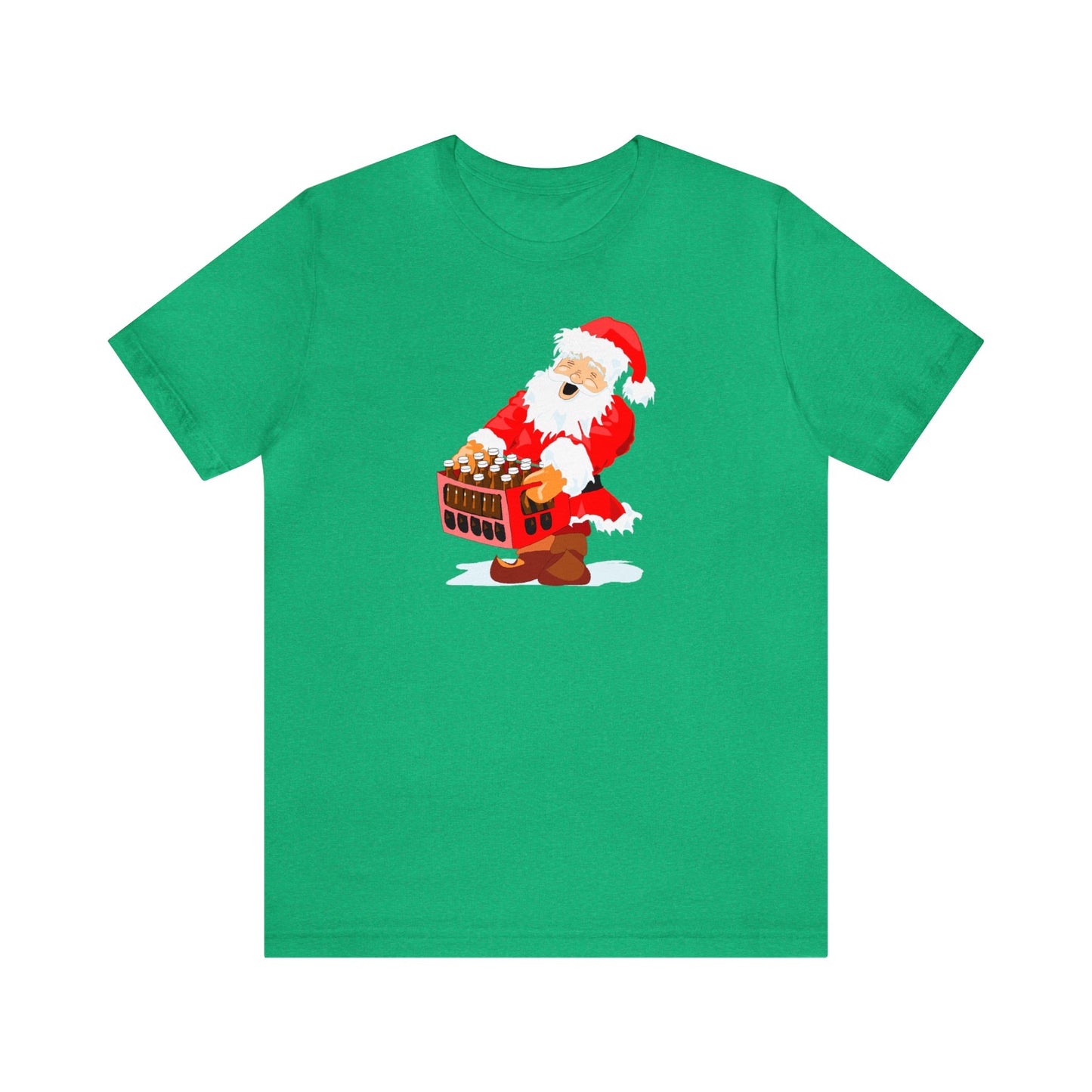 Santa Carrying Case of Wine Shirt, Santa Claus Shirt, Christmas Shirt, Xmas Shirt, Holiday Shirt, Merry Shirt, Festive Tee, Merry Christmas