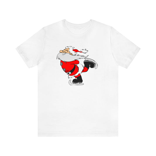 Ice Skating Santa Shirt, Santa Claus Shirt, Christmas Shirt, Xmas Shirt, Holiday Shirt, Merry Shirt, Festive Shirt, Merry Christmas Tee