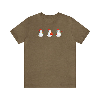 Three Snowmen Shirt, Snowman Shirt, Christmas Shirt, Xmas Shirt, Holiday Shirt, Merry Shirt, Festive Shirt, Merry Christmas Tee, Christmas T