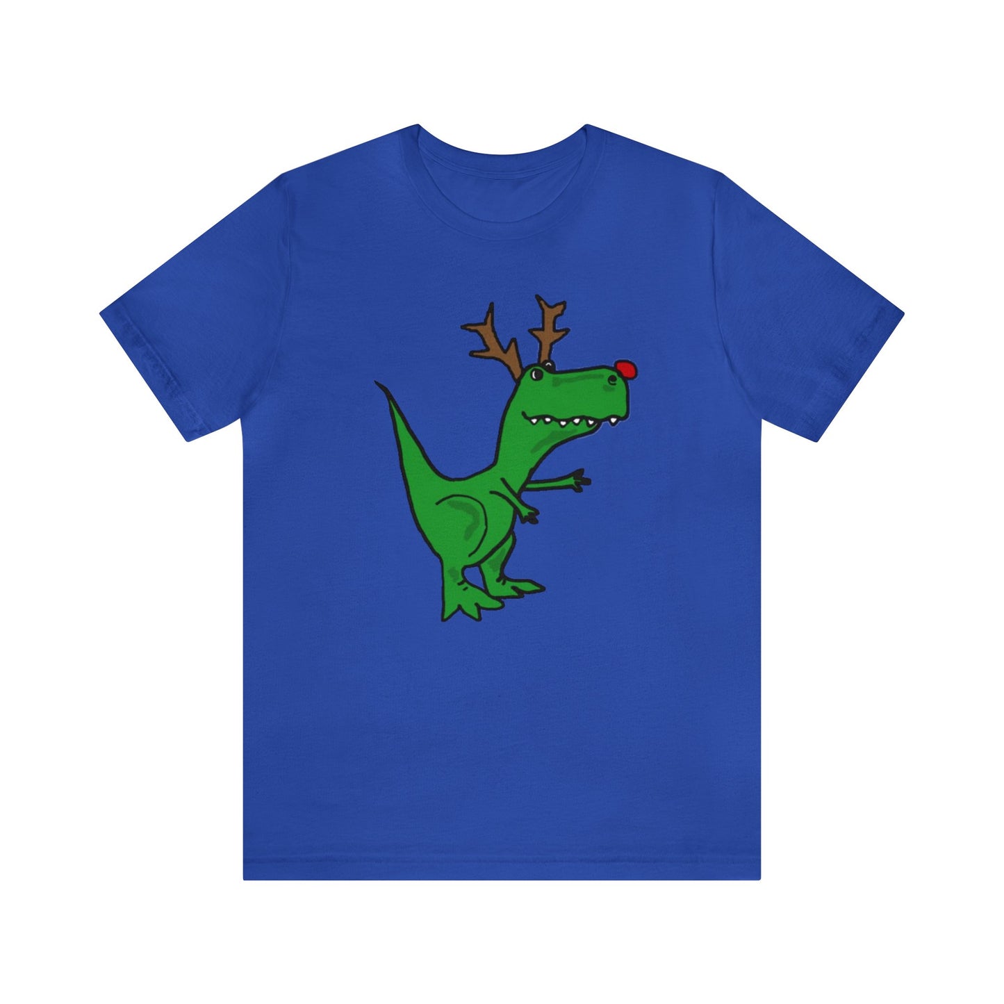 Tyrannosaurus With Antler Christmas Shirt, Rudolph T-Rex Christmas Shirt, Dinosaur Christmas Shirt, Funny Christmas Sweater, Holiday Sweater