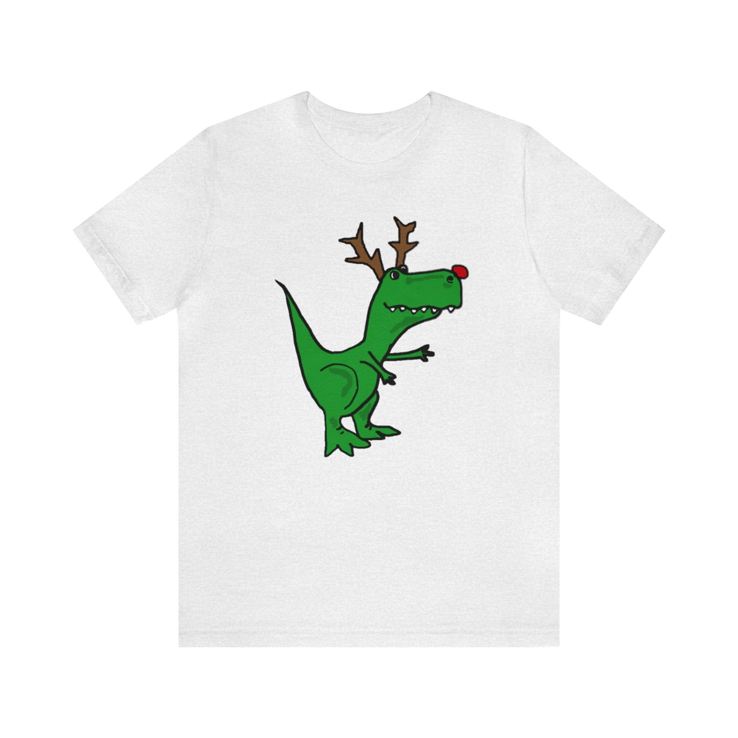 Tyrannosaurus With Antler Christmas Shirt, Rudolph T-Rex Christmas Shirt, Dinosaur Christmas Shirt, Funny Christmas Sweater, Holiday Sweater