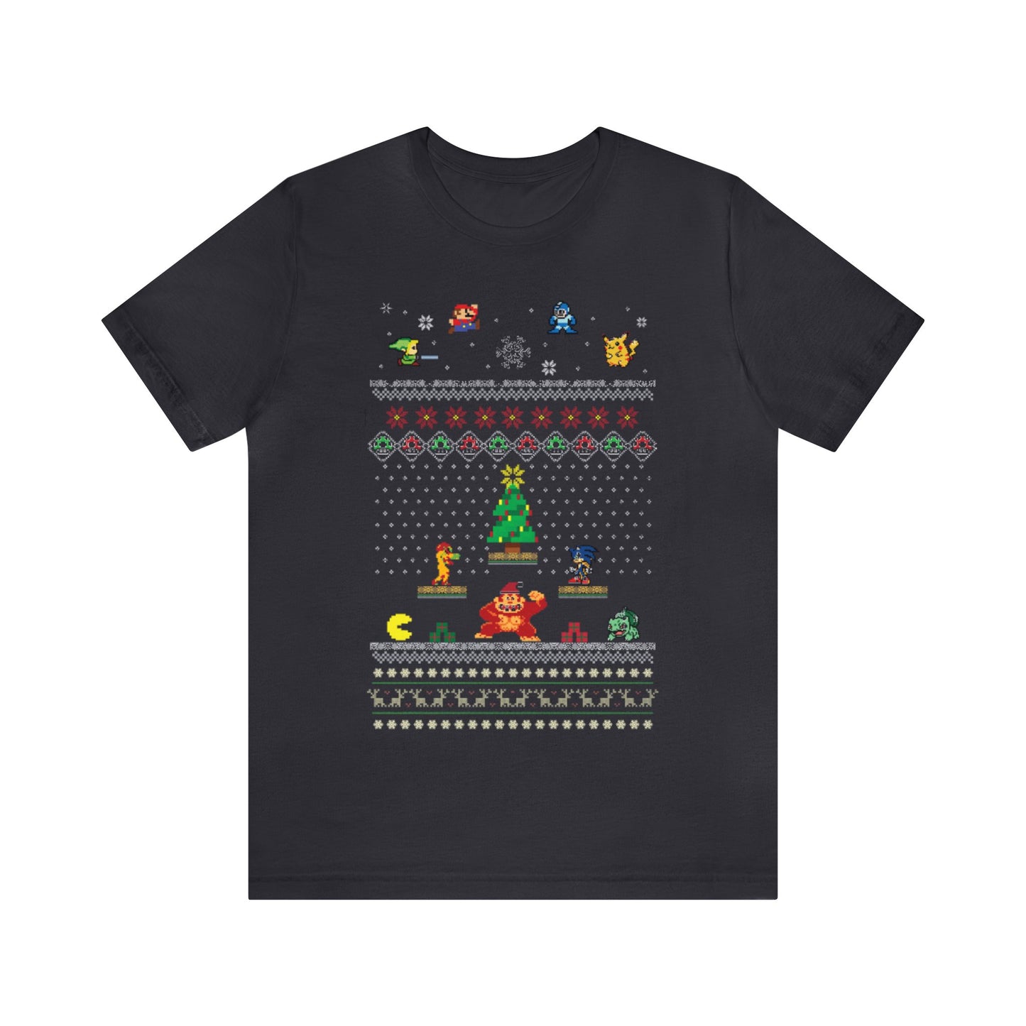 NES Video Game Characters Ugly Christmas Sweater, Video Game Shirt, Gamer Shirt, 8-Bit, Holiday, Funny Christmas, Funny Gift, Mario Shirt