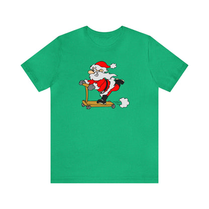 Santa Riding a Scooter Shirt, Santa Claus Shirt, Christmas Shirt, Xmas Shirt, Holiday Shirt, Merry Shirt, Festive Shirt, Merry Christmas Tee