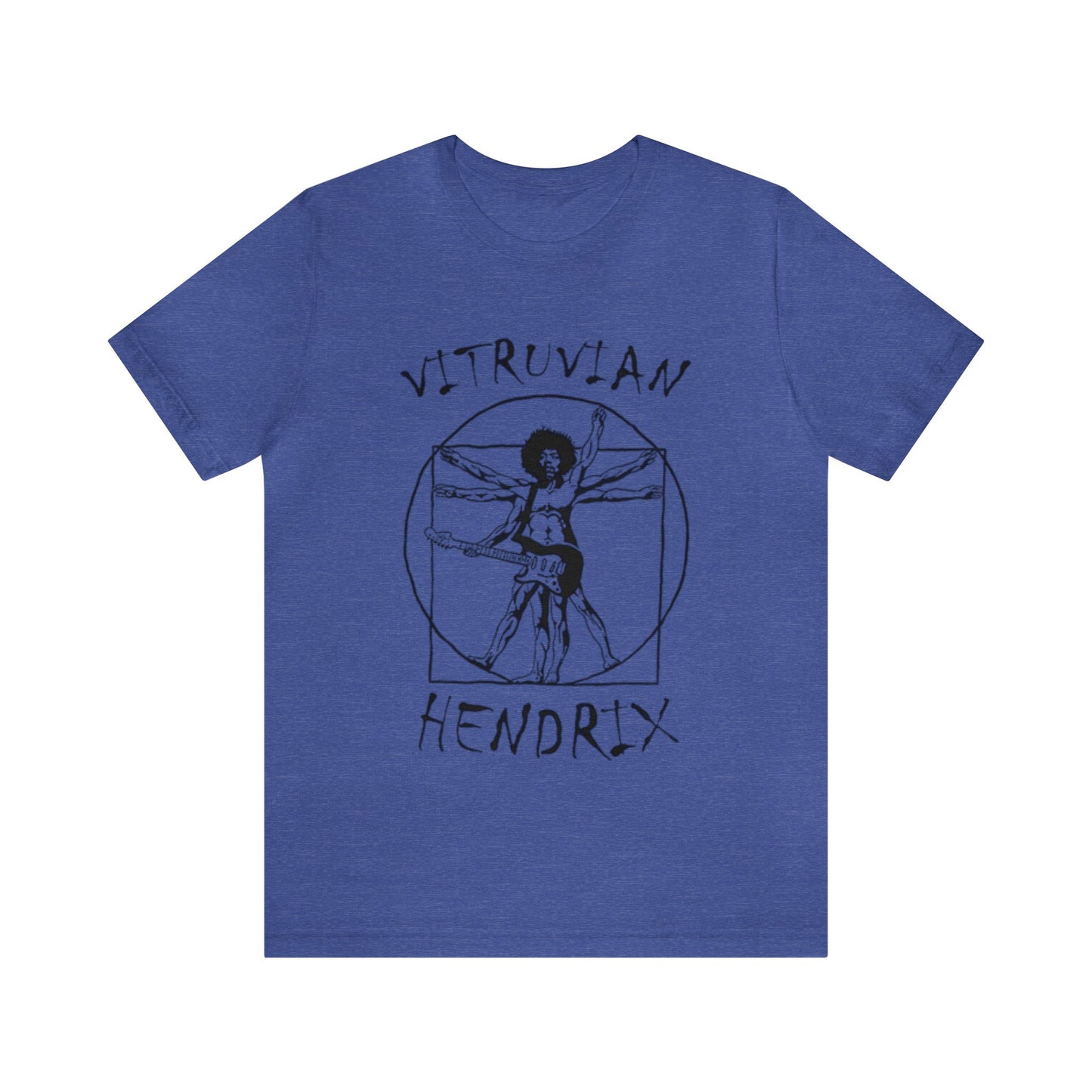 Vitruvian Hendrix Shirt, Jimi Hendrix Merch, Hendrix Shirt, Band of Gypsies Shirt, Guitar Lover Shirt, Music Lover Shirt, Classic Rock Shirt