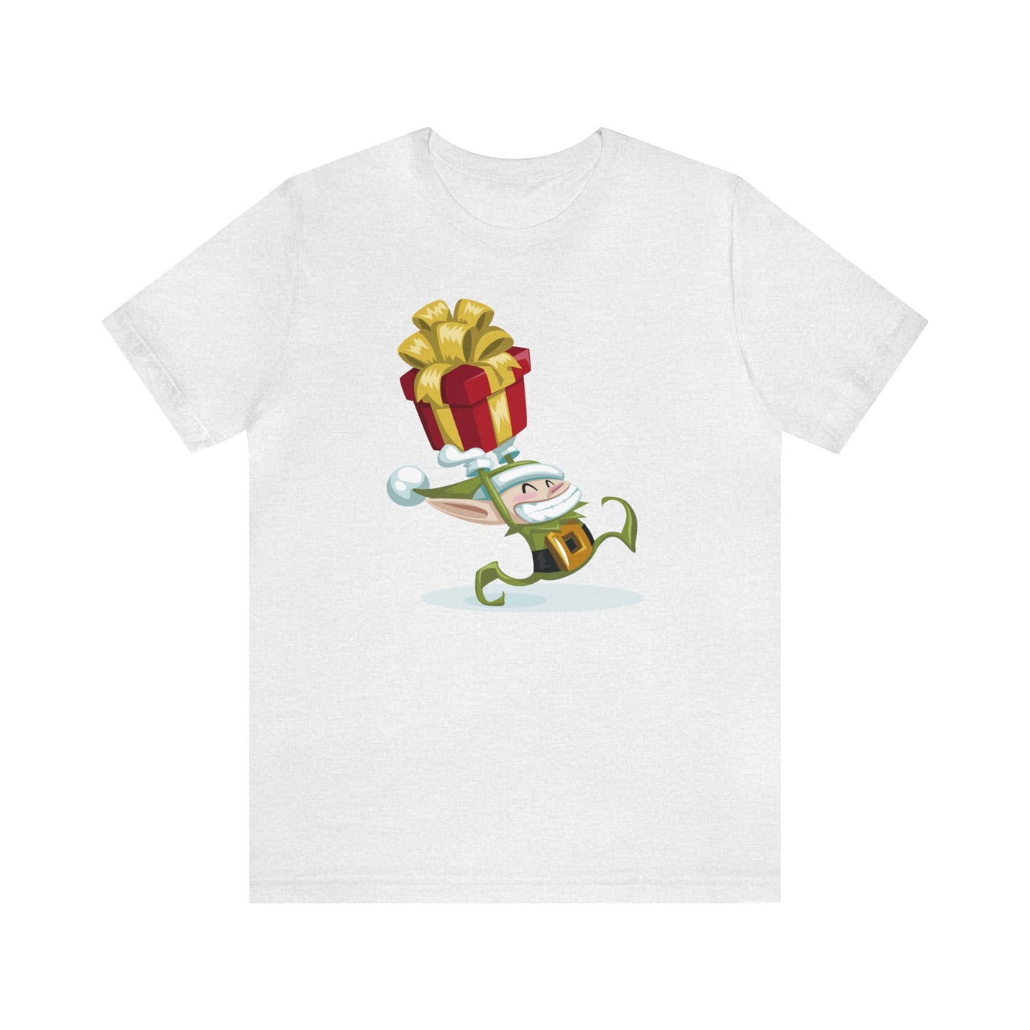 Elf Carrying a Present Shirt, Elf Shirt, Christmas Shirt, Xmas Shirt, Holiday Shirt, Merry Shirt, Festive Shirt, Merry Christmas Tee, Elf T