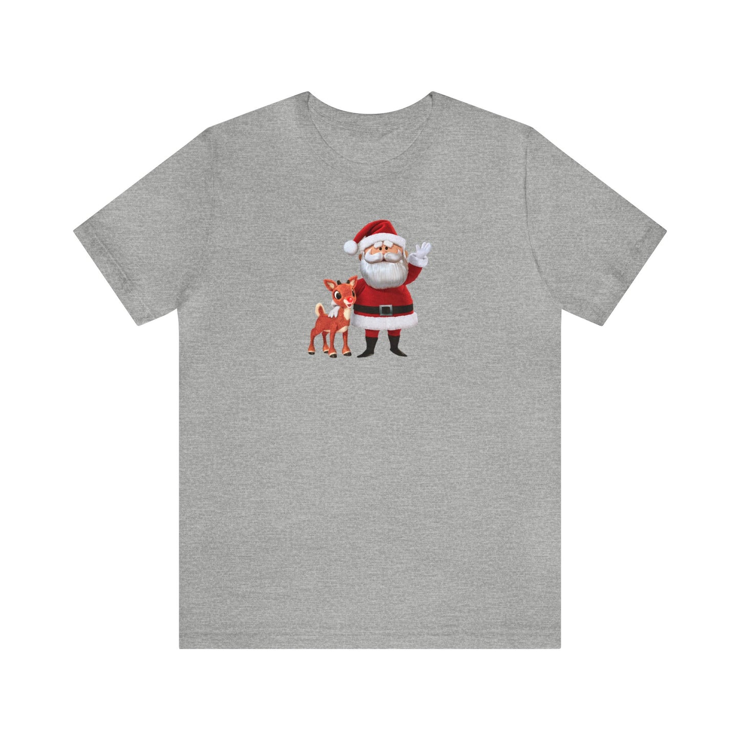 Rudolph and Santa Shirt, Reindeer Shirt, Santa Shirt, Christmas Shirt, Xmas Shirt, Holiday Shirt, Merry Shirt, Festive Shirt, Christmas Tee