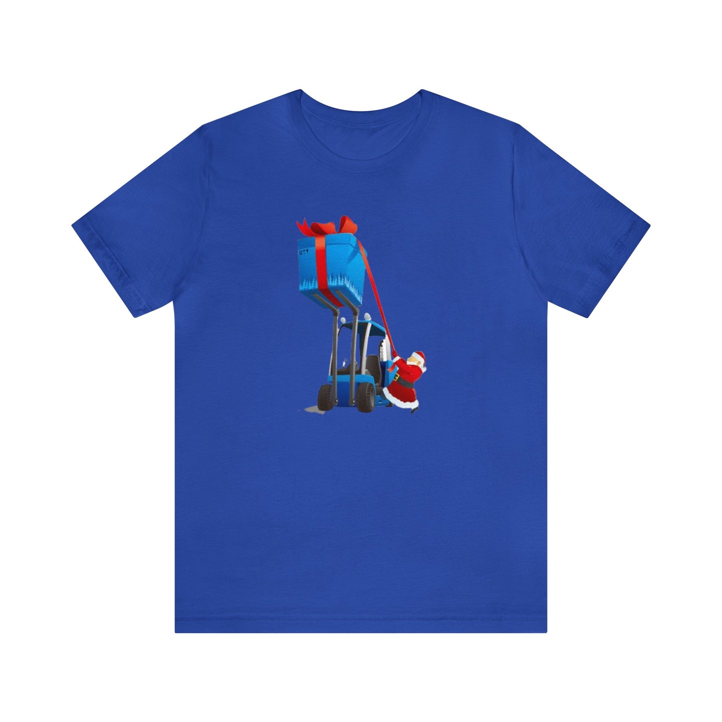 Forklift Santa With Present Shirt, Big Present , Santa Claus Shirt, Christmas Shirt, Xmas Shirt, Holiday Shirt, Merry Shirt, Festive Shirt