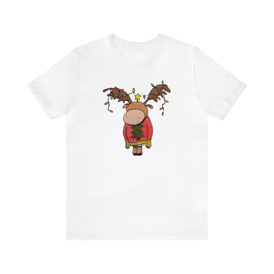 Christmas Moose, Moose Shirt, Christmas Shirt, Xmas Shirt, Holiday Shirt, Merry Shirt, Festive Shirt, Merry Christmas T, Winter Tee, Holiday