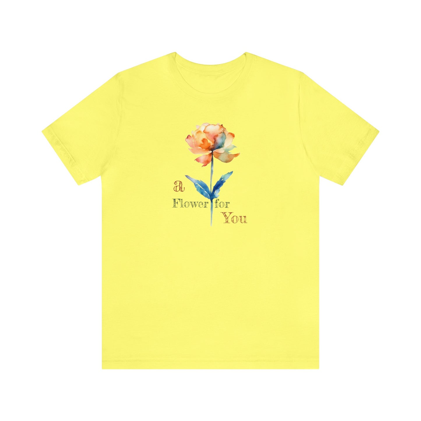 a Flower for You, Wildflower T-Shirt, Flower Shirt, Plant Lover Shirt, Floral Shirt, Wildflower, Womens Gift, Gift for Her, Girlfriend Gift