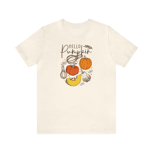 Hello Pumpkin Shirt, Fall Pumpkin Shirt, Cute Fall Shirt, Thanksgiving Shirt, Shirt for Women, Teacher Fall Shirt, Autumn Shirt, Fall Tee