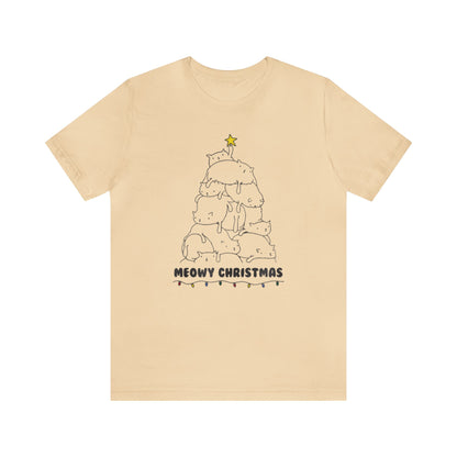 Meowy Christmas Shirt, Christmas Shirt, Xmas Shirt, Holiday Shirt, Merry Shirt, Festive Shirt, Merry Christmas Tee, Christmas Gift, Holiday