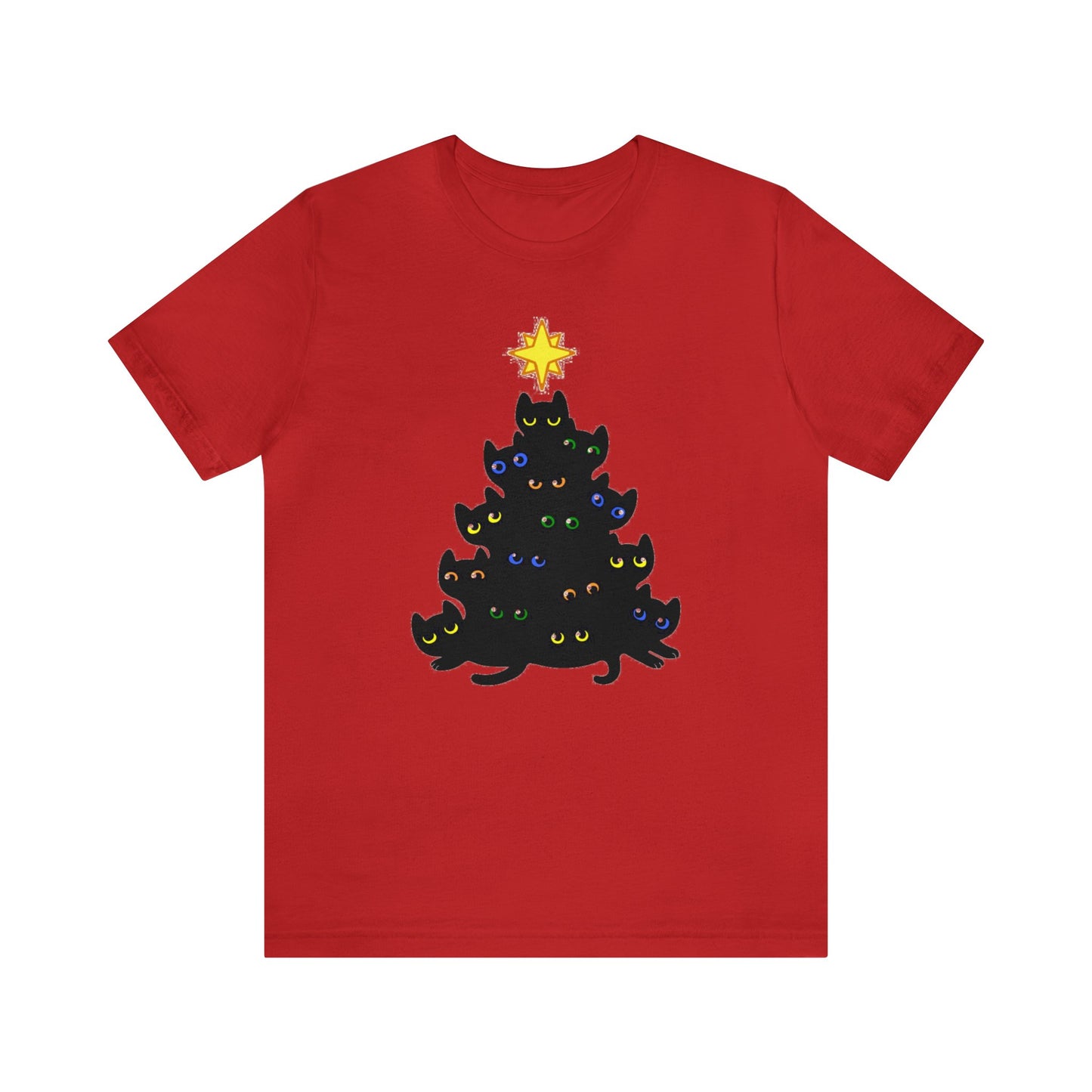 Cat Christmas Tree Shirt, Christmas Shirt, Xmas Shirt, Holiday Shirt, Merry Shirt, Festive Shirt, Merry Christmas Tee, Christmas Cat Shirt