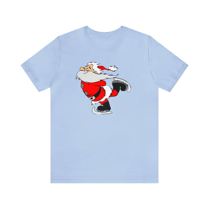 Ice Skating Santa Shirt, Santa Claus Shirt, Christmas Shirt, Xmas Shirt, Holiday Shirt, Merry Shirt, Festive Shirt, Merry Christmas Tee