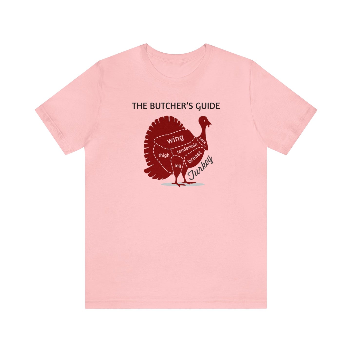 The Butcher's Guide Cuts Of Turkey Shirt, Thanksgiving Shirt, Thanksgiving Gifts, Fall Turkey Shirt, Turkey Cuts Shirt, Turkey Chef Shirt