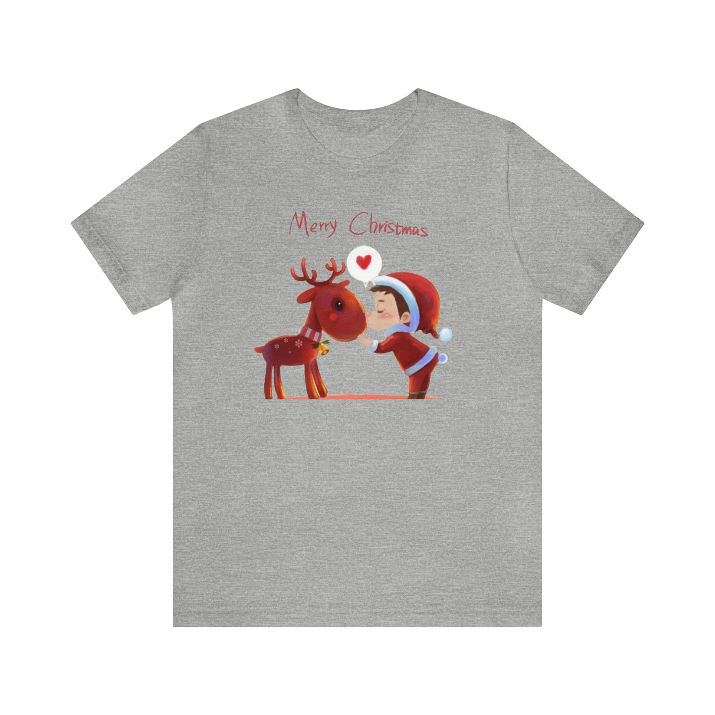 Santa and Reindeer Merry Christmas Shirt, Christmas Shirt, Xmas Shirt, Holiday Shirt, Merry Shirt, Festive Shirt, Merry Christmas Tee