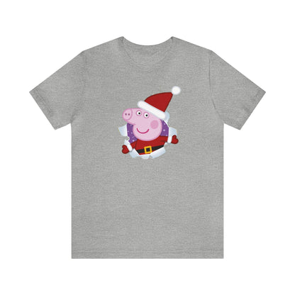 Peppa Santa Shirt, Christmas Peppa Pig Shirt, Christmas Shirt, Xmas Shirt, Holiday Shirt, Merry Shirt, Festive Shirt, Merry Christmas Shirt