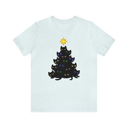 Cat Christmas Tree Shirt, Christmas Shirt, Xmas Shirt, Holiday Shirt, Merry Shirt, Festive Shirt, Merry Christmas Tee, Christmas Cat Shirt