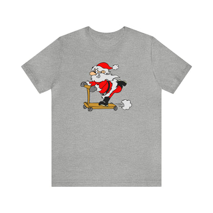 Santa Riding a Scooter Shirt, Santa Claus Shirt, Christmas Shirt, Xmas Shirt, Holiday Shirt, Merry Shirt, Festive Shirt, Merry Christmas Tee