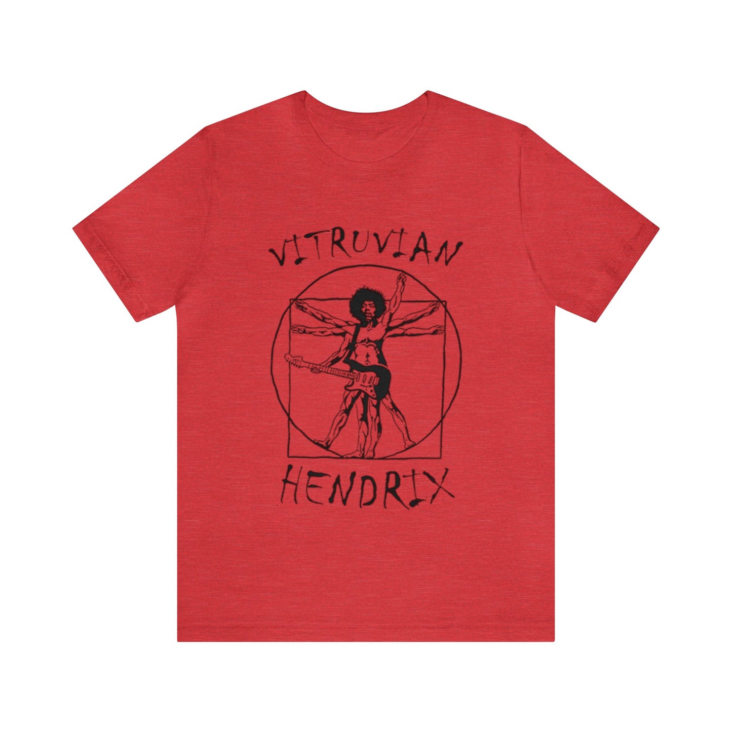 Vitruvian Hendrix Shirt, Jimi Hendrix Merch, Hendrix Shirt, Band of Gypsies Shirt, Guitar Lover Shirt, Music Lover Shirt, Classic Rock Shirt