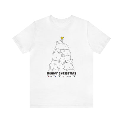 Meowy Christmas Shirt, Christmas Shirt, Xmas Shirt, Holiday Shirt, Merry Shirt, Festive Shirt, Merry Christmas Tee, Christmas Gift, Holiday