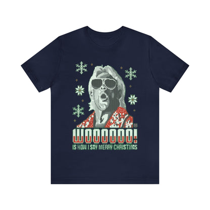 Rick Flair Ugly Christmas Shirt, Woooo, Holiday Sweater, Ugly, Xmas, Funny Christmas, Funny Gift, Christmas Shirt, Ugly Sweater, Sweatshirt