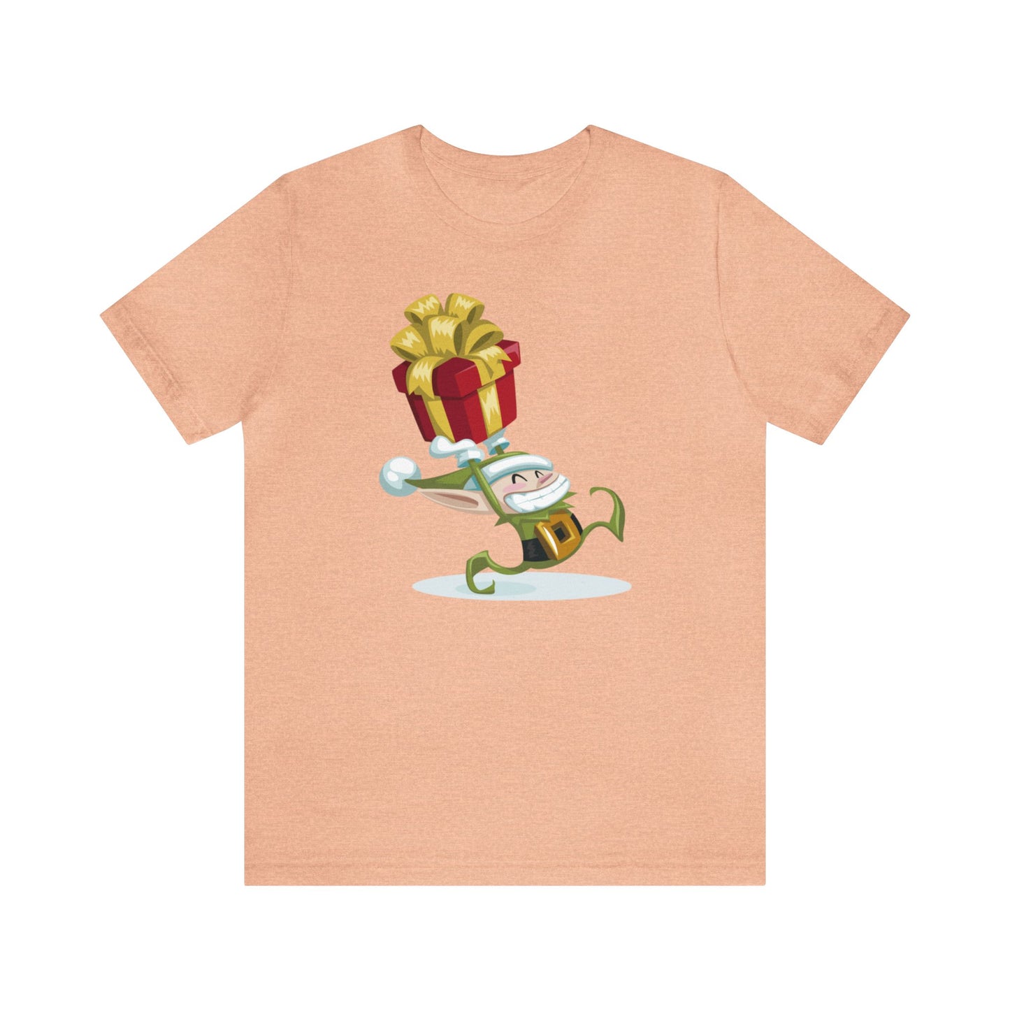 Elf Carrying a Present Shirt, Elf Shirt, Christmas Shirt, Xmas Shirt, Holiday Shirt, Merry Shirt, Festive Shirt, Merry Christmas Tee, Elf T